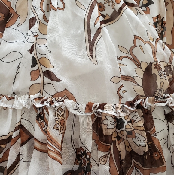 Vintage Y2K Silk BEBE Flounce Pleated Strapless Top - Picture 5 of 10